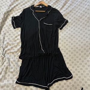 Sleep Riot | Women’s 3 Piece Modal Pajama Set Shirt Shorts Pants Size Large